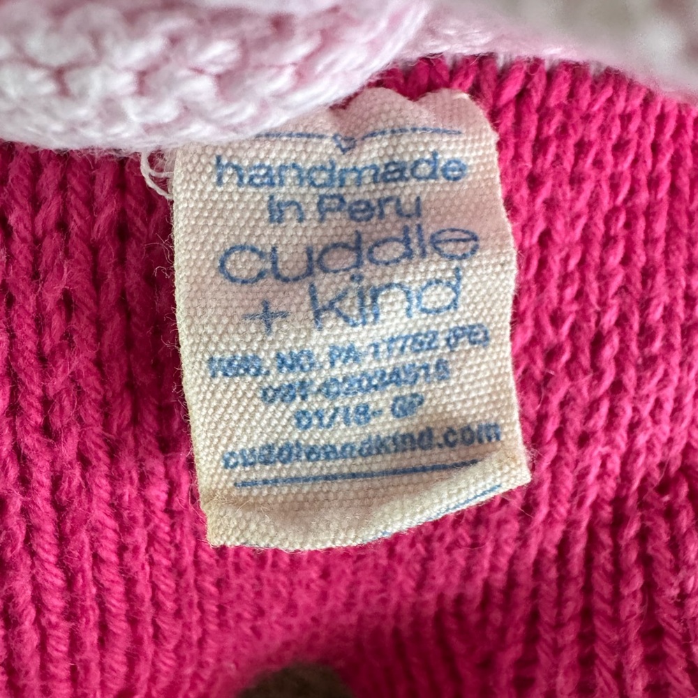Cuddle + Kind 20” Large Chloe the Bunny Knitted Plush - Picture 9 of 10